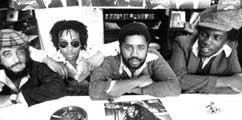 A reggae record shop in Jamaica